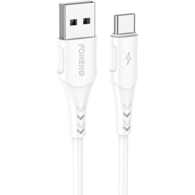 Кабель Foneng X81 1M Cable USB - USB Type-C (M/M), 2.1 A, 1 м, White (X81-CA-TC) Кабель Foneng X81 1M Cable USB - USB Type-C (M/M), 2.1 A, 1 м, White (X81-CA-TC)