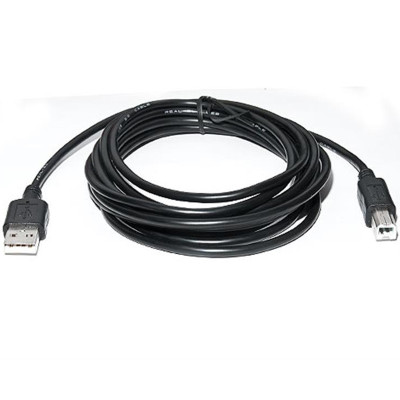 Кабель REAL-EL Pro USB - USB Type-B V 2.0 (M/M), 3 м, чорний (EL123500027) Кабель REAL-EL Pro USB - USB Type-B V 2.0 (M/M), 3 м, чорний (EL123500027)