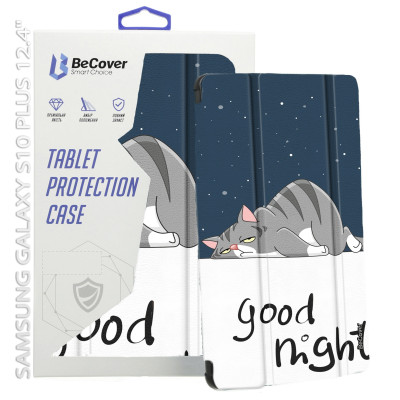 Чохол-книжка BeCover Smart Case для Samsung Galaxy Tab S10 Plus SM-X820/SM-X826 Good Night (712244) Чохол-книжка BeCover Smart Case для Samsung Galaxy Tab S10 Plus SM-X820/SM-X826 Good Night (712244)