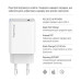 Мережевий зарядний пристрій ColorWay GaN Mini 45W PD Port PPS USB-C White (CW-CHS057PD-WT)