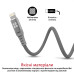 Кабель Promate NerveLink-i USB - Lightning (M/M), 2.4 A, 1.2 м, Grey Кабель Promate NerveLink-i USB - Lightning (M/M), 2.4 A, 1.2 м, Grey