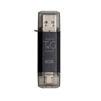 Флеш-накопичувач USB 8GB Type-C T&G 009 Star Series Black (TG009TC-8GBK)