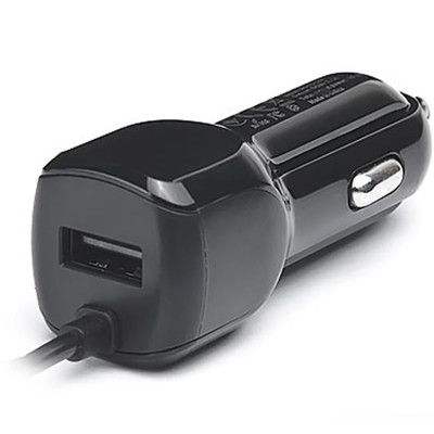 Автомобільний зарядний пристрій REAL-EL CA-15 (2USB, 2.1A) Black + кабель microUSB Автомобільний зарядний пристрій REAL-EL CA-15 (2USB, 2.1A) Black + кабель microUSB