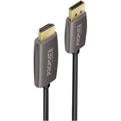 Кабель Promate DisplayPort - HDMI V 2.0 (M/M), 2 м, Black (prolink-dp200.black) Кабель Promate DisplayPort - HDMI V 2.0 (M/M), 2 м, Black (prolink-dp200.black)