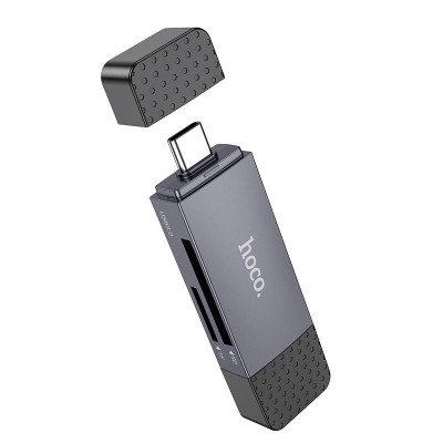 Кардрідер Hoco HB45 Spirit 2-in-1 USB-USB Type-C 3.0 Black (6942007620529) Кардрідер Hoco HB45 Spirit 2-in-1 USB-USB Type-C 3.0 Black (6942007620529)