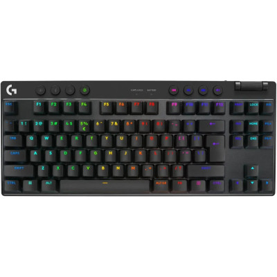 Клавiатура бездротова Logitech G PRO X TKL Lightspeed Black Tactile (920-012136)