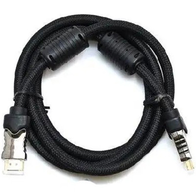 Кабель Gresso H3003 HDMI - HDMI (M/M), 2 фериту, обплетення, 1.8м, круглий (2000700002104) Кабель Gresso H3003 HDMI - HDMI (M/M), 2 фериту, обплетення, 1.8м, круглий (2000700002104)