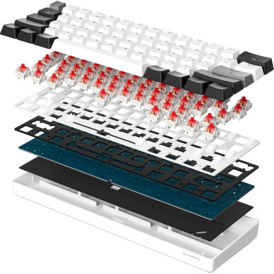 Клавіатура GamePro Genesis Infinity MK130BW Black/White Клавіатура GamePro Genesis Infinity MK130BW Black/White