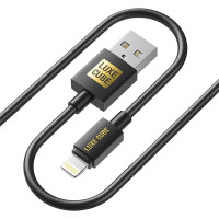Кабель Luxe Cube USB - Lightning (M/M), 3А, 2 м, чорний (8886888698445) Кабель Luxe Cube USB - Lightning (M/M), 3А, 2 м, чорний (8886888698445)