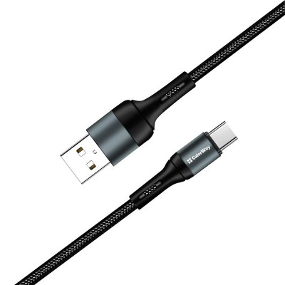 Кабель ColorWay USB - USB Type-C (M/M), nylon, 2.4 А, 1 м, Black (CW-CBUC045-BK) Кабель ColorWay USB - USB Type-C (M/M), nylon, 2.4 А, 1 м, Black (CW-CBUC045-BK)
