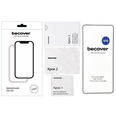 Захисне скло BeCover для ZTE Blade A35/A55 Black 10D (712730) Захисне скло BeCover для ZTE Blade A35/A55 Black 10D (712730)