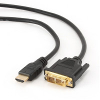 Кабель Cablexpert HDMI - DVI (M/M), 0.5 м, Black (CC-HDMI-DVI-0.5M) Кабель Cablexpert HDMI - DVI (M/M), 0.5 м, Black (CC-HDMI-DVI-0.5M)