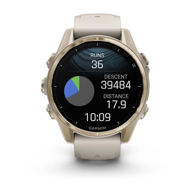 Смарт-годинник Garmin Fenix 8 43mm AMOLED Sapphire Soft Gold with Fog Gray Silicone (010-02903-18) Смарт-годинник Garmin Fenix 8 43mm AMOLED Sapphire Soft Gold with Fog Gray Silicone (010-02903-18)