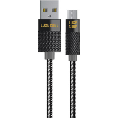 Кабель Luxe Cube Premium USB - micro USB (M/M), 1 м, сірий (8886668686167) Кабель Luxe Cube Premium USB - micro USB (M/M), 1 м, сірий (8886668686167)