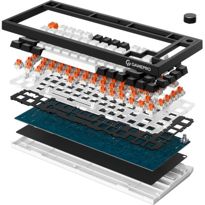 Клавіатура бездротова GamePro Asgard Valhalla MK160B Pro Black Клавіатура бездротова GamePro Asgard Valhalla MK160B Pro Black