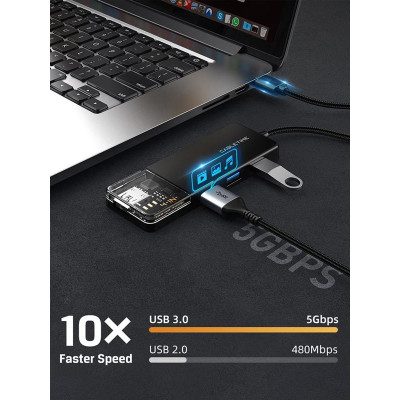 USB-хаб Cabletime CB02B 4 ports