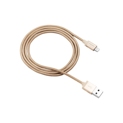 Кабель Canyon USB - Lightning (M/M) 1 м, Gold (CNS-MFIC3GO) Кабель Canyon USB - Lightning (M/M) 1 м, Gold (CNS-MFIC3GO)
