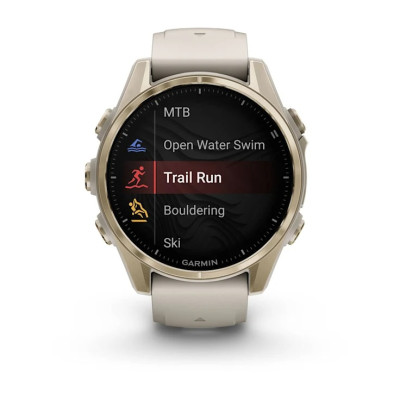 Смарт-годинник Garmin Fenix 8 43mm AMOLED Sapphire Soft Gold with Fog Gray Silicone (010-02903-18) Смарт-годинник Garmin Fenix 8 43mm AMOLED Sapphire Soft Gold with Fog Gray Silicone (010-02903-18)