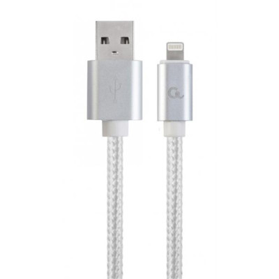 Кабель Cablexpert USB - Lightning (M/M), 1.8 м, сріблястий (CCB-mUSB2B-AMLM-6-S) Кабель Cablexpert USB - Lightning (M/M), 1.8 м, сріблястий (CCB-mUSB2B-AMLM-6-S)