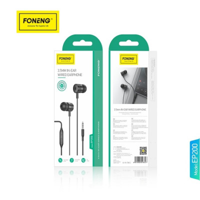 Гарнітура Foneng EP200 REMOTE earphone (EP200-E-R) Гарнітура Foneng EP200 REMOTE earphone (EP200-E-R)
