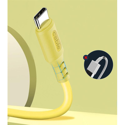 Кабель ColorWay USB - USB Type-C (M/M), soft silicone, 2.4 А, 1 м, Yellow (CW-CBUC043-Y) Кабель ColorWay USB - USB Type-C (M/M), soft silicone, 2.4 А, 1 м, Yellow (CW-CBUC043-Y)