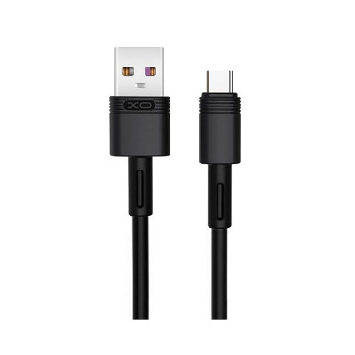 Кабель XO USB - USB Type-C (M/M), 5А, 1 м, Black (NB-Q166-AС.black)