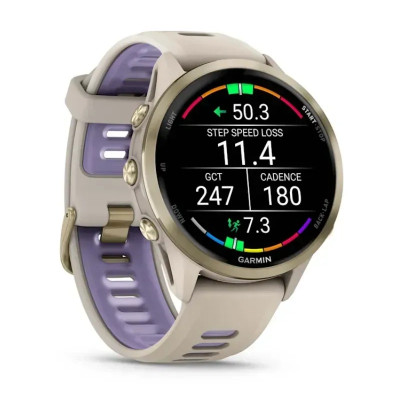 Смарт-годинник Garmin Forerunner 970 French Gray Soft Gold Titanium with French Gray/Translucent Indigo Silicone with Soft Gold Buckle (010-02969-62) Смарт-годинник Garmin Forerunner 970 French Gray Soft Gold Titanium with French Gray/Translucent Indigo Silicone with Soft Gold Buckle (010-02969-62)