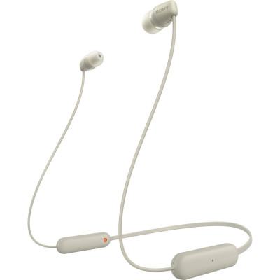 Bluetooth-гарнітура Sony WI-C100 Beige (WIC100C.CE7)