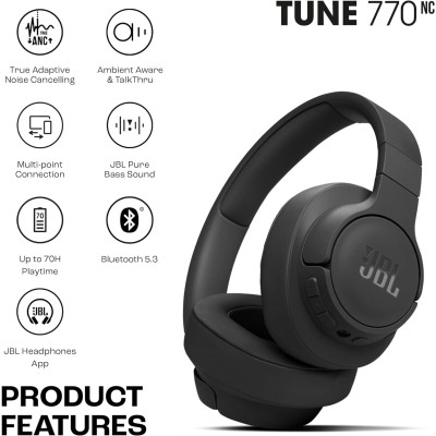 Bluetooth-гарнітура JBL T770 NC Black (JBLT770NCBLK)