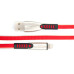 Кабель Dengos USB - Lightning (M/M) 0.25 м Red (PLS-L-SHRT-PLSK-RED)