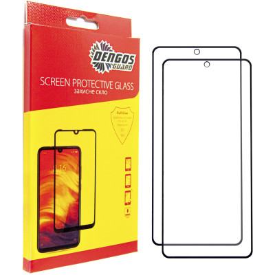 Захисне скло Dengos для Xiaomi Redmi Note 13 4G Black Full Glue (DG-TG2P-15) 2шт Захисне скло Dengos для Xiaomi Redmi Note 13 4G Black Full Glue (DG-TG2P-15) 2шт