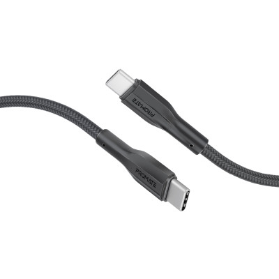 Кабель Promate xCord-CC200 USB Type-C - USB Type-C (M/M), 2 м, Black (xcord-cc200.black) Кабель Promate xCord-CC200 USB Type-C - USB Type-C (M/M), 2 м, Black (xcord-cc200.black)