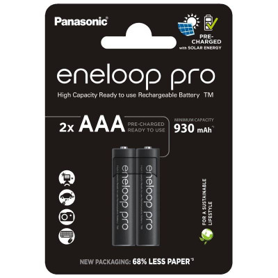 Акумулятори Panasonic Eneloop Pro AAA/HR03 NI-MH 930 mAh BL  2 шт