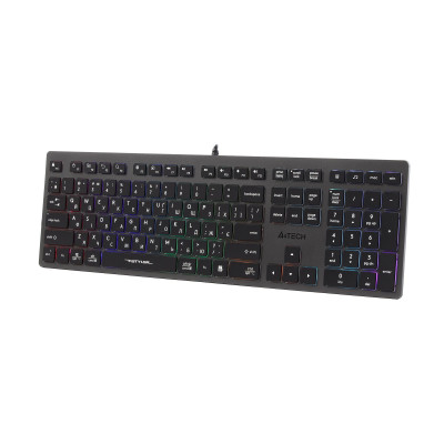 Клавіатура A4Tech Fstyler FX60H Grey Neon Backlit