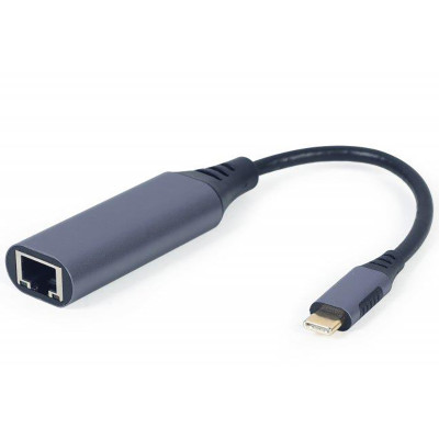 Адаптер Cablexpert USB Type-C - RJ-45 (M/F), 0.15 м, Black (A-USB3C-LAN-01) Адаптер Cablexpert USB Type-C - RJ-45 (M/F), 0.15 м, Black (A-USB3C-LAN-01)