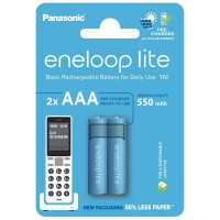 Акумулятори Panasonic Eneloop Lite AAA/HR03 NI-MH 550 mAh BL 2 шт Акумулятори Panasonic Eneloop Lite AAA/HR03 NI-MH 550 mAh BL 2 шт