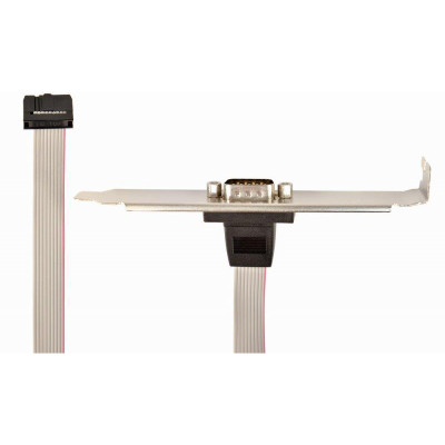 Планка Cablexpert CCDB9RECEPTACLE COM-port DB9 повнопрофільна, 0.25 м