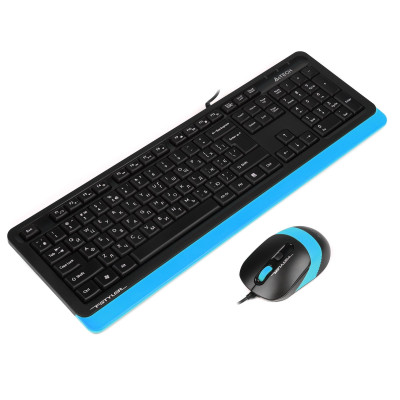 Комплект (клавіатура, миша) A4Tech F1010 Black/Blue Комплект (клавіатура, миша) A4Tech F1010 Black/Blue