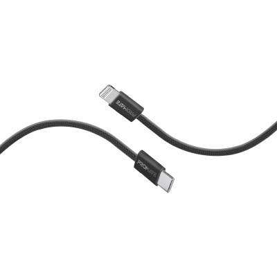 Кабель Promate EcoLine-Ci120 USB Type-C - Lightning (M/M), 3 A, 27 W, 1.2 м, Black Кабель Promate EcoLine-Ci120 USB Type-C - Lightning (M/M), 3 A, 27 W, 1.2 м, Black