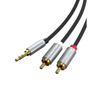 Кабель Cabletime 3.5 мм - 2xRCA (M/M), 1 м, Black (CF13H) Кабель Cabletime 3.5 мм - 2xRCA (M/M), 1 м, Black (CF13H)