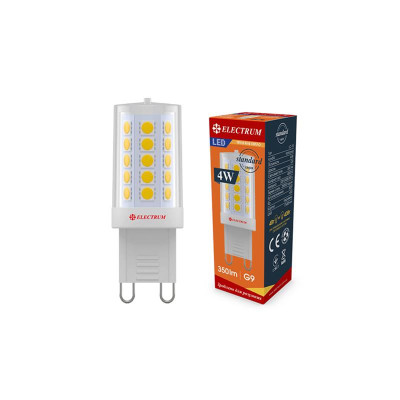 Лампа світлодіодна капсула Electrum 4W G9 3000K (A-LC-1895) Лампа світлодіодна капсула Electrum 4W G9 3000K (A-LC-1895)