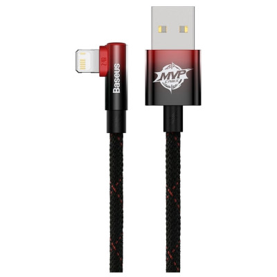 Кабель Baseus MVP 2 USB - Lightning (M/M), 2.4A, 1 м Black/Red (CAVP000020) Кабель Baseus MVP 2 USB - Lightning (M/M), 2.4A, 1 м Black/Red (CAVP000020)