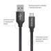Кабель ColorWay USB - USB-C (M/M), 2 м Black (CW-CBUC008-BK)