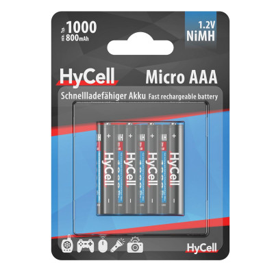 Акумулятори Ansmann AAA/HR03 HyCell NI-MH 1000 mAh BL 4 шт Акумулятори Ansmann AAA/HR03 HyCell NI-MH 1000 mAh BL 4 шт