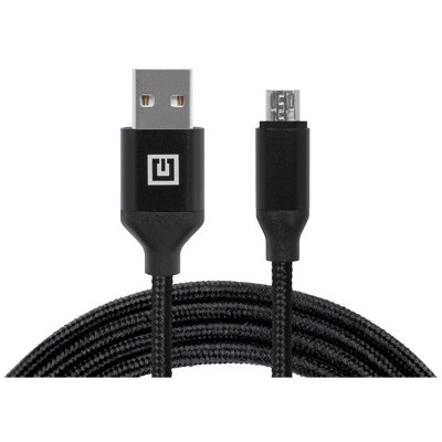 Кабель REAL-EL Premium Fabric USB - micro USB (M/M), 2 м, Black (EL123500048) Кабель REAL-EL Premium Fabric USB - micro USB (M/M), 2 м, Black (EL123500048)