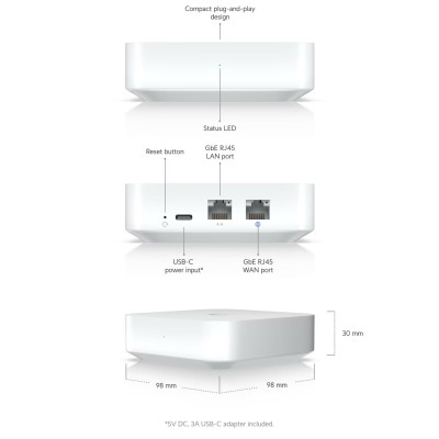 Маршрутизатор Ubiquiti Unifi UXG-Lite Маршрутизатор Ubiquiti Unifi UXG-Lite