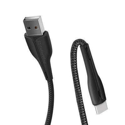 Кабель ColorWay USB - USB Type-C (M/M), PVC + Led, 2.4 А, 1 м, Black (CW-CBUC034-BK) Кабель ColorWay USB - USB Type-C (M/M), PVC + Led, 2.4 А, 1 м, Black (CW-CBUC034-BK)
