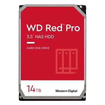 Накопичувач HDD SATA 14.0TB WD Red Pro NAS 7200rpm 512MB (WD142KFGX) Накопичувач HDD SATA 14.0TB WD Red Pro NAS 7200rpm 512MB (WD142KFGX)