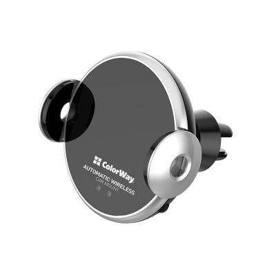 Тримач автомобільний+бездротовий ЗП ColorWay AutoSense Car Wireless Charger 2 15W Black (CW-CHAW036Q-BK) Тримач автомобільний+бездротовий ЗП ColorWay AutoSense Car Wireless Charger 2 15W Black (CW-CHAW036Q-BK)