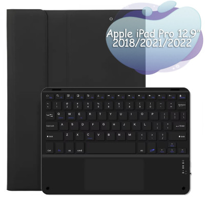Чохол з бездротовою клавіатурою (TouchPad) BeCover для Apple iPad Pro 12.9 (2020/2021/2022) Black (712381) Чохол з бездротовою клавіатурою (TouchPad) BeCover для Apple iPad Pro 12.9 (2020/2021/2022) Black (712381)